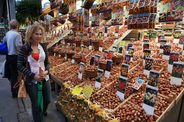 Květinový trh Singel – kvetoucí srdce Amsterdamu